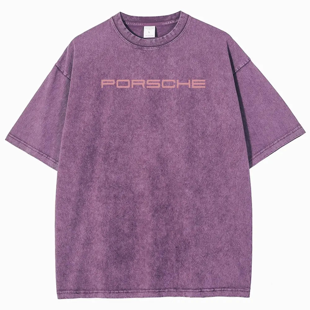Cherry Blossom Japanese Aesthetic Classic Sports Car Vintage Washed Tee 90s Men's Graphic Tee t Shirts Funny Graphic Tee Good Graphic Tees Graphic Tees Streetwear Outfits Men Vacation Outfits Oversized Tshirt Men